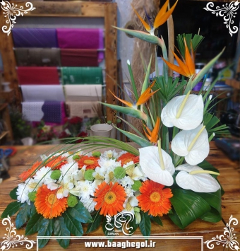 سبد گل شاد کد sabads 0010